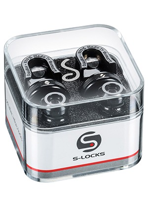 Schaller S-Locks Black Chrome 쉘러 에스락스 스트랩락 유광 블랙 크롬 (국내정식수입품 당일발송)