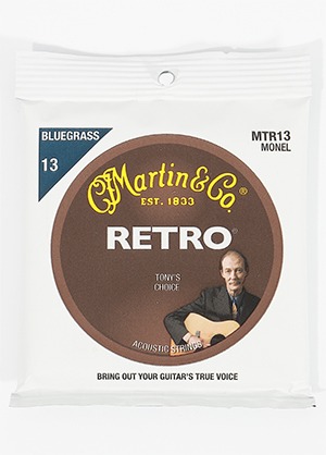Martin MTR13 Monel Retro Acoustic Guitar Strings Bluegrass 마틴 모넬 레트로 어쿠스틱 기타줄 블루글래스 (013-056 국내정식수입품)