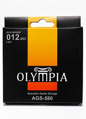 [일시품절] Olympia AGS-580 80/20 Bronze Acoustic Guitar Strings Light 올림피아 브론즈 어쿠스틱 기타줄 라이트 (012-053 국내정품)