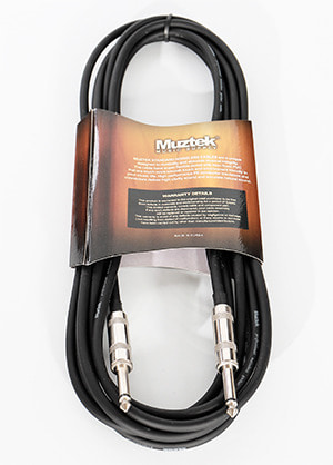 Muztek MC-500 Noiseless Cable 뮤즈텍 노이즈리스 기타/베이스 케이블 (일자,일자,5m 국내정품 당일발송)