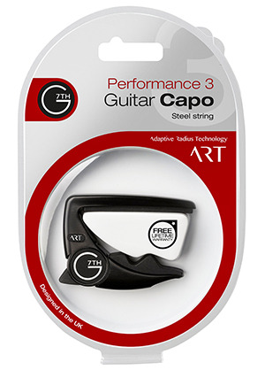 [일시품절] G7th Performance 3 ART Steel String Guitar Capo Black 지세븐스 퍼포먼스 쓰리 아트 스틸 스트링 기타 카포 블랙 (통기타/일렉기타용 국내정식수입품)
