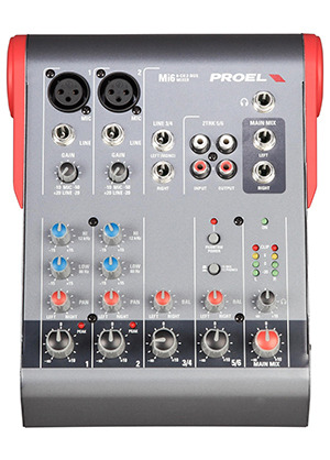 Proel MI6 프로엘 엠아이식스 6채널 울트라 컴팩트 믹서 (국내정식수입품)