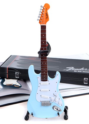 [일시품절] Axe Heaven Fender Stratocaster Sonic Blue 액스헤븐 펜더 스트라토캐스터 소닉 블루 레플리카 미니어처 (국내정식수입품)