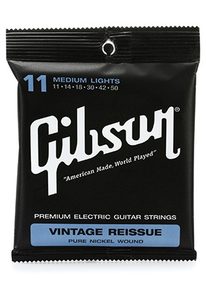 [일시품절] Gibson SEG-VR11 Vintage Reissue Pure Nickel Medium Light 깁슨 빈티지 리이슈 퓨어 니켈 일렉기타줄 (011-050 국내정식수입품)
