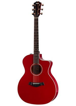 Taylor 214ce-RED DLX 테일러 그랜드 오디토리엄 컷어웨이 어쿠스틱 기타 레드 유광 (ES2 픽업 국내정식수입품)