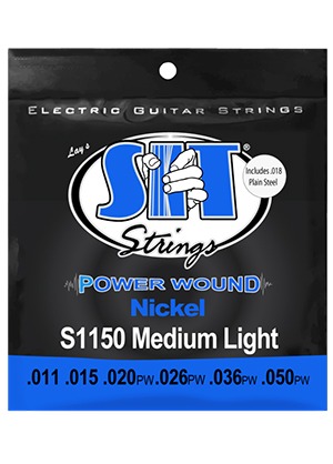 SIT S11502 Power Wound Nickel Medium Light 에스아이티 파워 와운드 니켈 일렉기타줄 미디엄 라이트 (011-050, 1번줄 2개 국내정식수입품)