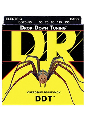 [일시품절] DR DDT5-55 Drop-Down Tuning 5-String Bass Heavy 디알 드롭다운 튜닝 5현 베이스줄 헤비 (055-135 국내정식수입품)