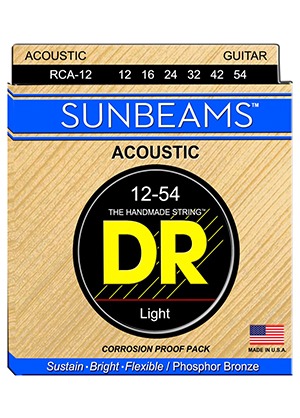 DR RCA-12 Sunbeam Phosphor Bronze Light 디알 선빔 파스퍼 브론즈 어쿠스틱 기타줄 라이트 (012-054 국내정식수입품)
