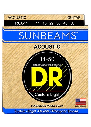 DR RCA-11 Sunbeam Phosphor Bronze Custom Light 디알 선빔 파스퍼 브론즈 어쿠스틱 기타줄 커스텀 라이트 (011-050 국내정식수입품 당일발송)