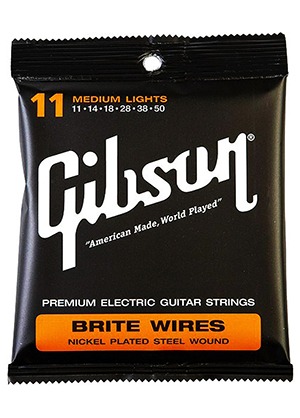 [일시품절] Gibson SEG-700ML Brite Wires Nickel Plated Steel Wound Medium Light 깁슨 브라이트 와이어스 니켈 일렉기타줄 미디엄 라이트 (011-050 국내정식수입품)