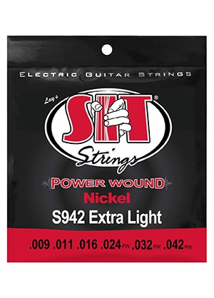 SIT S942 Power Wound Nickel Extra Light 스테이인튠 파워 와운드 니켈 일렉기타줄 엑스트라 라이트 (009-042 국내정식수입품)