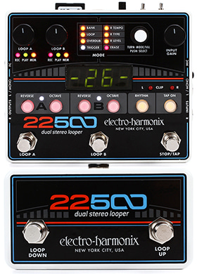 Electro-Harmonix 22500 &amp; Foot Controller 일렉트로하모닉스 투에니투사운전트파이브헌드레드 듀얼 스테레오 루퍼 앤 풋 컨트롤러 세트 (국내정식수입품)