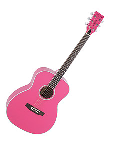 Corona SF100 Hot Pink 코로나 에스에프 포크 어쿠스틱 기타 핫핑크 유광 (드림하이 아이유 모델 국내정품)