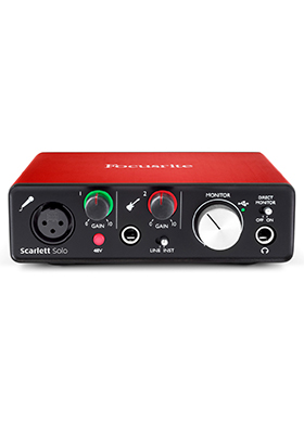 Focusrite Scarlett Solo 2nd Gen 포커스라이트 스칼렛 솔로 USB 오디오 인터페이스 2세대 (국내정식수입품)