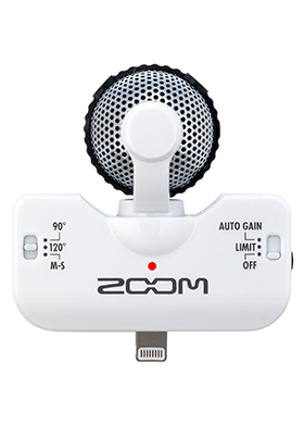 Zoom iQ5 WH 줌 아이큐파이브 iOS 용 스테레오 마이크 화이트 (국내정식수입품)