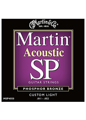 Martin MSP4050 Phosphor Bronze SP Acoustic Guitar Strings Custom Light 마틴 파스퍼 브론즈 어쿠스틱 기타줄 커스텀 라이트 (011-052 국내정식수입품)