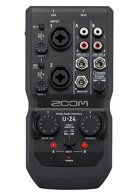 Zoom U-24 줌 유투엔티포 모바일 레코딩 USB 오디오 인터페이스 (국내정식수입품)