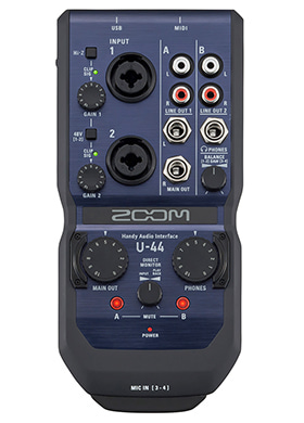 Zoom U-44 줌 유포티포 USB 핸디 오디오 인터페이스 (국내정식수입품)
