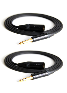 [스튜디오 납품용 주문제작상품] Sommer Primus &amp; Neutrik TRS/XLR to XLR Male Monitor Speaker Cable 좀머 프라이머스 뉴트릭 스튜디오 모니터 스피커 케이블 (2개/1조, 국내정식수입품)
