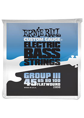 [일시품절] Ernie Ball 2806 Flatwound Group III Bass 어니볼 투엔티에이트오식스 플랫와운드 그룹 쓰리 4현 베이스줄 (045-100 국내정식수입품)