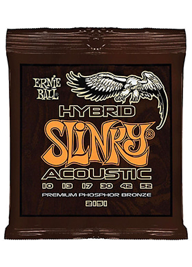 Ernie Ball 2151 Phosphor Bronze Acoustic Hybrid Slinky 어니볼 파스퍼 브론즈 어쿠스틱 기타줄 하이브리드 슬링키 (010-052 국내정식수입품)