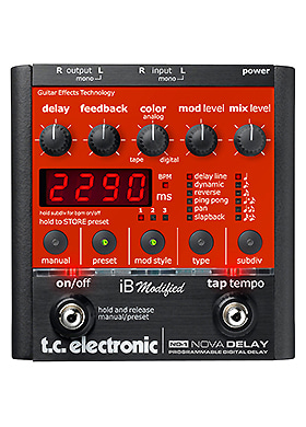 TC Electronic ND-1 Nova Delay iB Modified 티씨일렉트로닉 노바 딜레이 아이비 모디파이드 버전 (국내정식수입품)