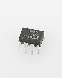 JRC 386D Low Voltage Audio Power Amp Dip-8pin IC 로우 볼테이지 오디오 파워앰프 (8핀 DIP 국내정식수입품)