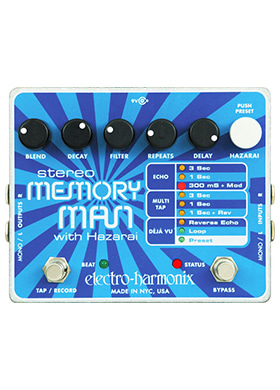 Electro-Harmonix Stereo Memory Man with Hazarai 일렉트로하모닉스 스테레오 메모리 맨 해저라이 (국내정식수입품)