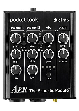 AER Pocket Tools Dual Mix 에이이알 포켓 툴스 듀얼 믹스 2채널 프리앰프 온보드 이펙트 (국내정식수입품)