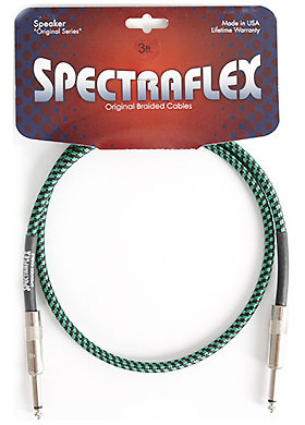 Spectraflex SC3-G Speaker Cable Green 스펙트라플렉스 스피커 케이블 그린 (일자1→일자,1m 국내정식수입품)