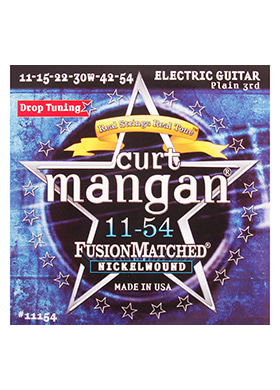 Curt Mangan 11154 Nickel Wound Drop Tuning 커트 망간 니켈 드롭 튜닝 일렉기타줄 (011-054 국내정식수입품)