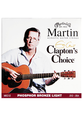 [일시품절] Martin MEC12 Clapton&#039;s Choice Phosphor Bronze Light 마틴 에릭크랩턴 파스퍼 브론즈 어쿠스틱 기타줄 (012-054 국내정식수입품)